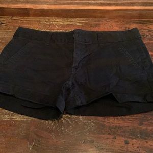 American Eagle Womens Midi Length Stretch Khaki Shorts Black Size 6